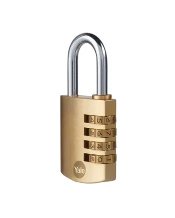 YALE LOCKS Brass Combination Padlock 40mm