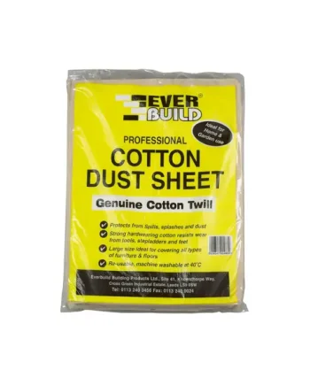 EVERBUILD Cotton Dust Sheet 3.6 x 2.7m
