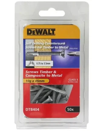 METAL SELF DRILLING CLASS 3 CSK HEAD WING Ø10 x 45 HANG