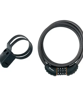 Black Braided Steel Combination Cable 1.8m x 10mm