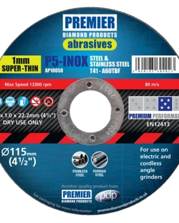 P5-INOX A46QBF 125 x 1.0 x 22.23 Stainless & Metal (Box of 50)