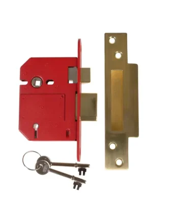 UNION StrongBOLT 2200S BS 5 Lever Mortice Sashlock Satin Brass 81mm Box