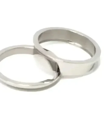 Two piece 8mm Stainless Steel Ring Core & Screw Fit