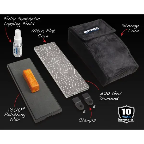 MPower 8″ Single Sided Diamond Sharpening Stone Set 600#