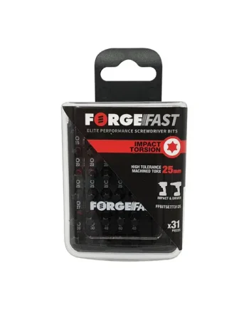 FORGEFIX ForgeFast TORX® Compatible Impact Bit Set, 31 Piece