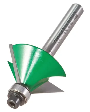 Self Guided Chamfer Angle=45 Degrees x 12.7mm Cut - 1/4" Shank