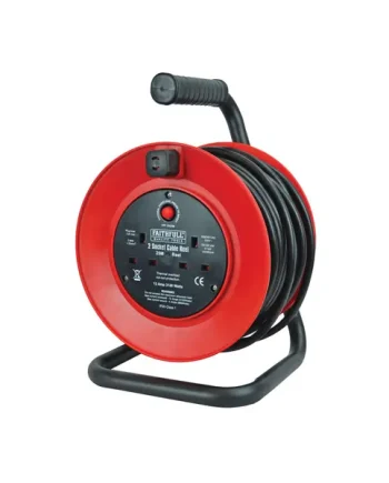 FAITHFULL POWER PLUS  Open Drum Cable Reel 240V 13A 2-Socket 25m