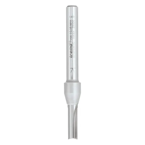 Two Flute Cutter 5mm x 16mm Cut - 1/4" Shank