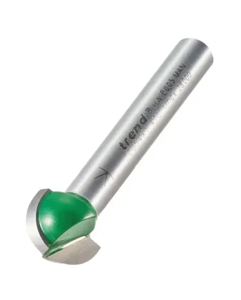 Radius 6.3mm Radius x 12.7mm Diameter - 1/4" Shank