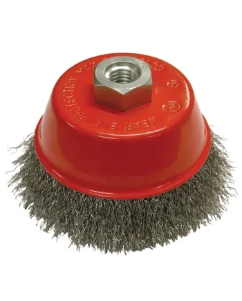 FAITHFULL Wire Cup Brush 100mm M14x2, 0.30mm Steel Wire