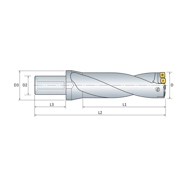 85-90mm 3xD King Drill XL Large Diameter Indexable U-Drill (Korloy)