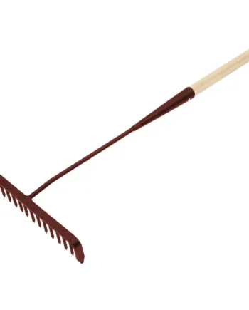 FAITHFULL Tarmac Rake 16 Round Teeth – Wooden Handled