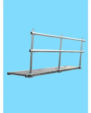 LFI Pro Aluminium Lightweight Staging Board 450mm x 5.4m With Single Sided Handrail