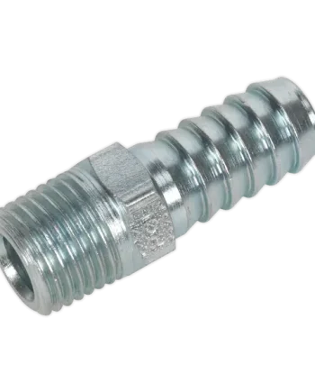 Sealey Screwed Tailpiece Male 1/4"BSPT - 3/8" Hose Pack of 5