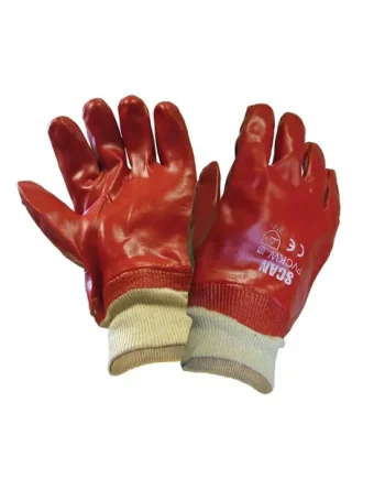 SCAN PVC Knitwrist Gloves – L (Size 9)