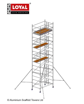10.2m(33′6″) Working Height – Loyal Tower 1450, 2.5m(8′2″) Long, Loyal Industrial Scaffold Tower