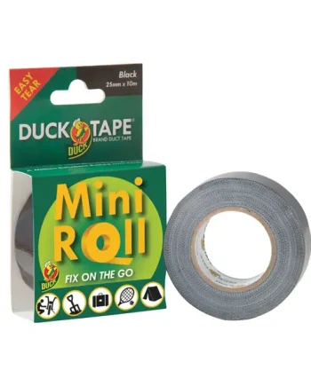 Duck Tape® Mini Roll 25mm x 10m Black
