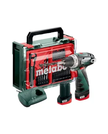Metabo PowerMaxx BS Basic Set (600080710) 12V Cordless Drill Driver Kit (2 x 2Ah Batteries)