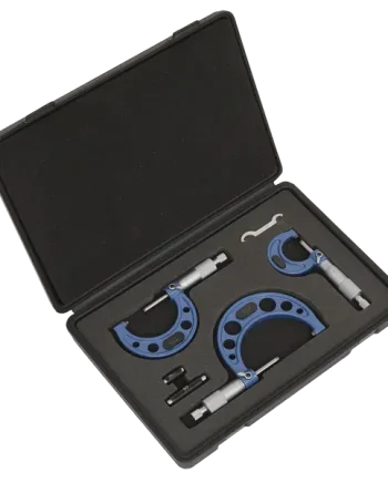 Sealey Micrometer Set 3pc Metric