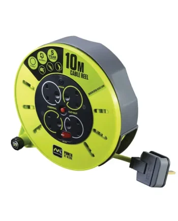 MASTERPLUG PRO-XT Cassette Cable Reel 240V 13A 4-Socket 10m