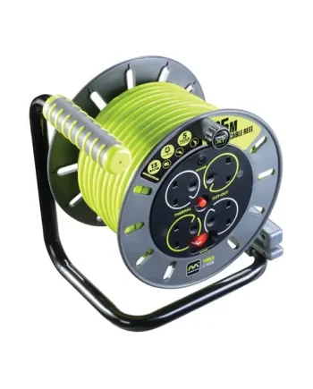 MASTERPLUG PRO-XT Open Cable Reel 240V 13A 4-Socket 25m